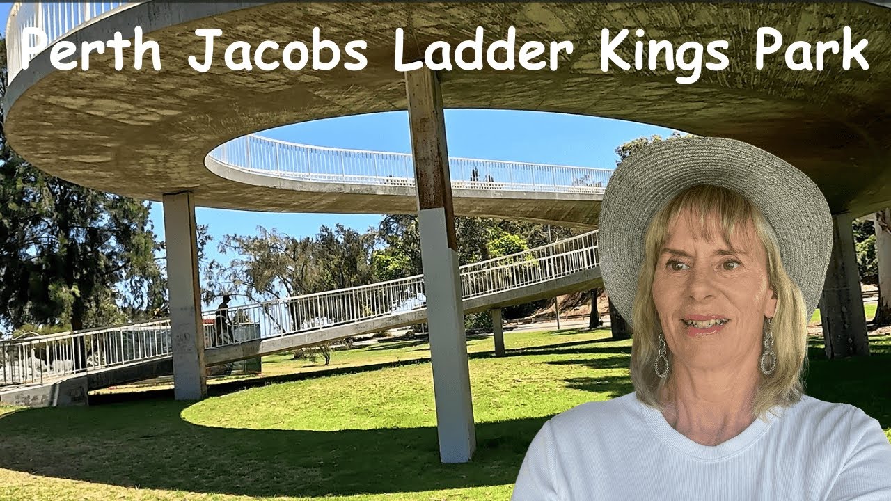 Perth Australia, walk up Jacob's Ladder and wander through Kings Park 4K Walking Tour