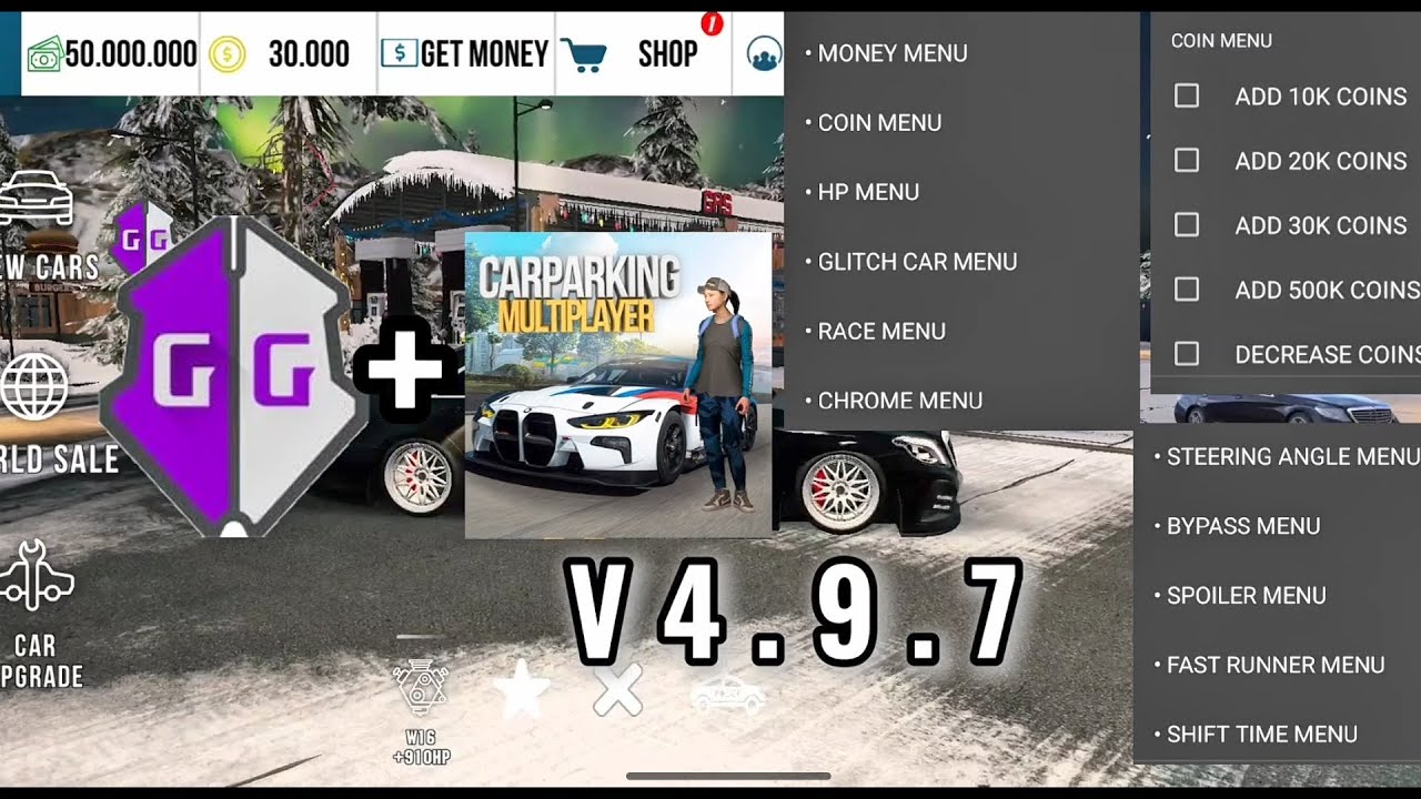 Script Car parking multiplayer Version 4.9.7 Terbaru 