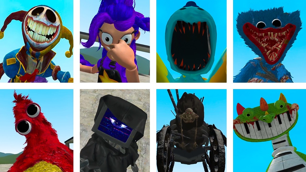I Found and Surviving All Poppy Playtime: Chapter 5 Monsters In Garry's Mod