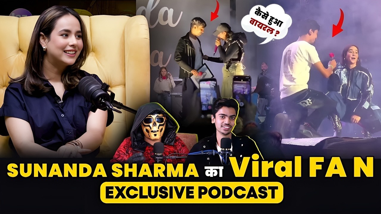 Sunanda Sharma Fan Moment On Stage 🔥 | Viral Fan Arshad Khan Podcast