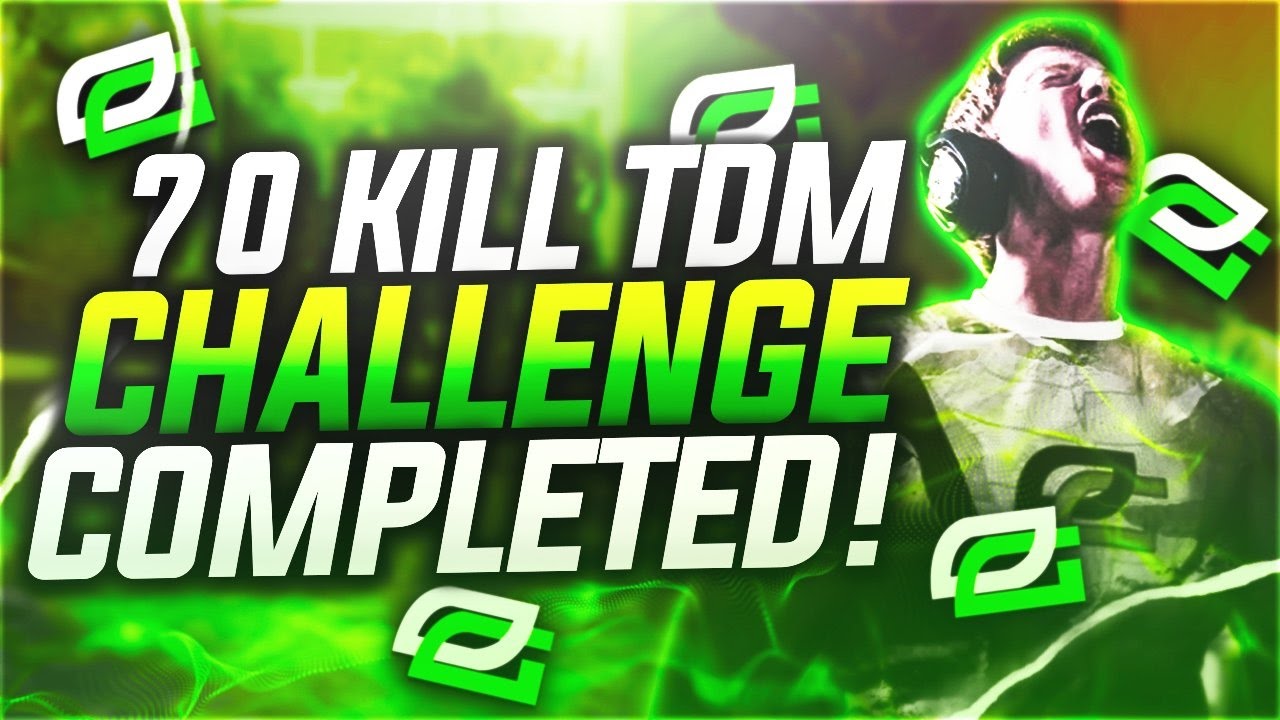 #1 Bo3 Player Completes Optic Scump 70 Kill Tdm Challenge! Most Crazy Challenge In Black Ops 3!