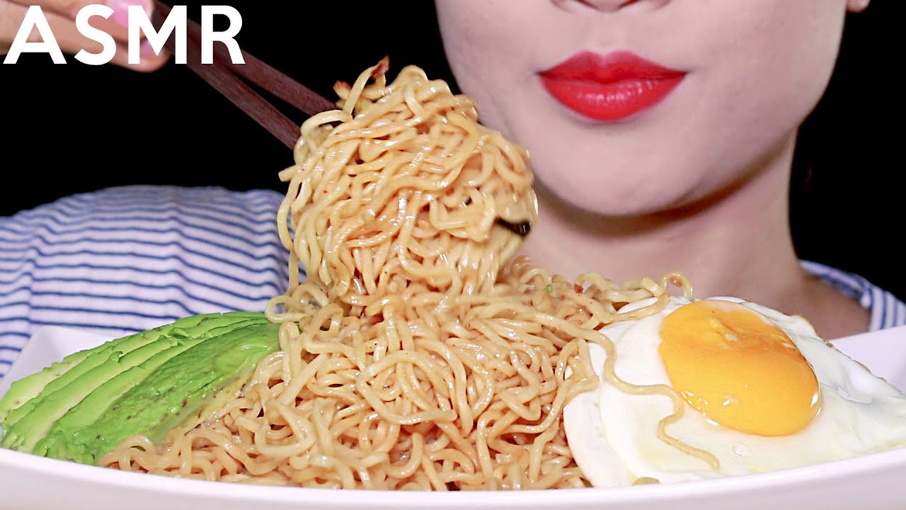 ASMR Indomie Mi goreng (BIG BITES) 미고랭 라면 리얼사운드 먹방