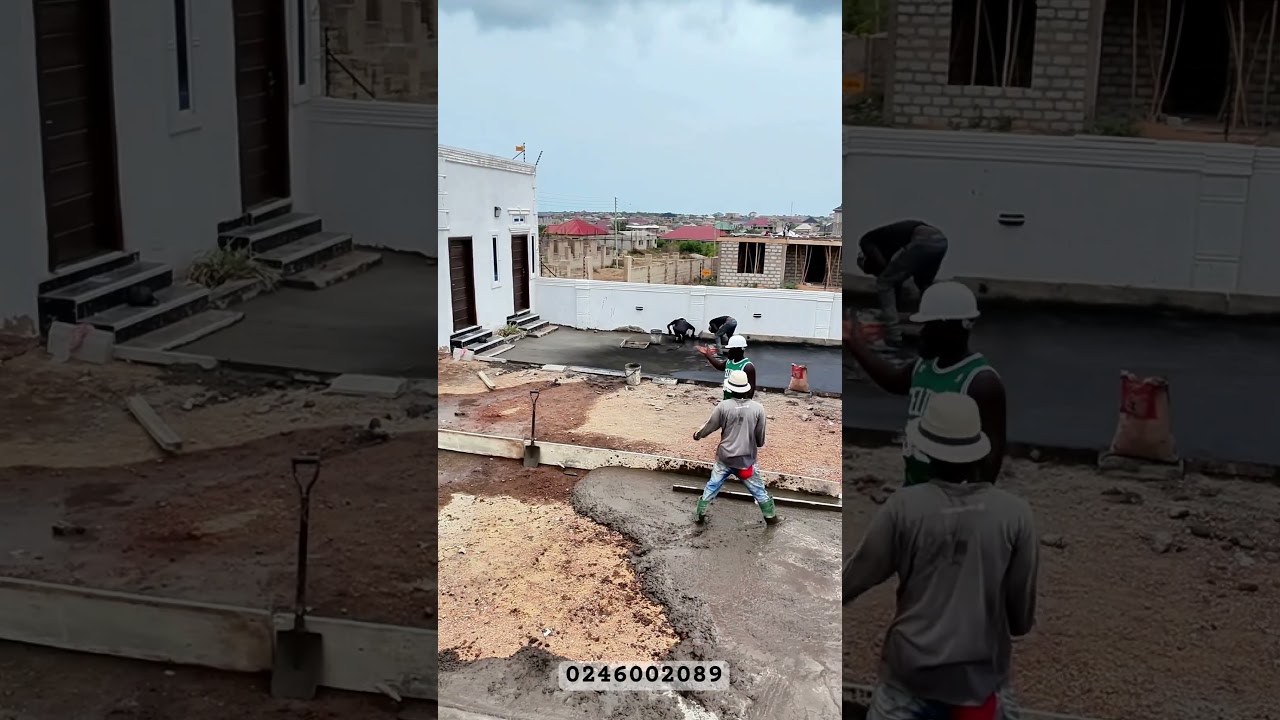 GH&cent;75,000 for just compound flooring #trending #buildinginghana #construction
