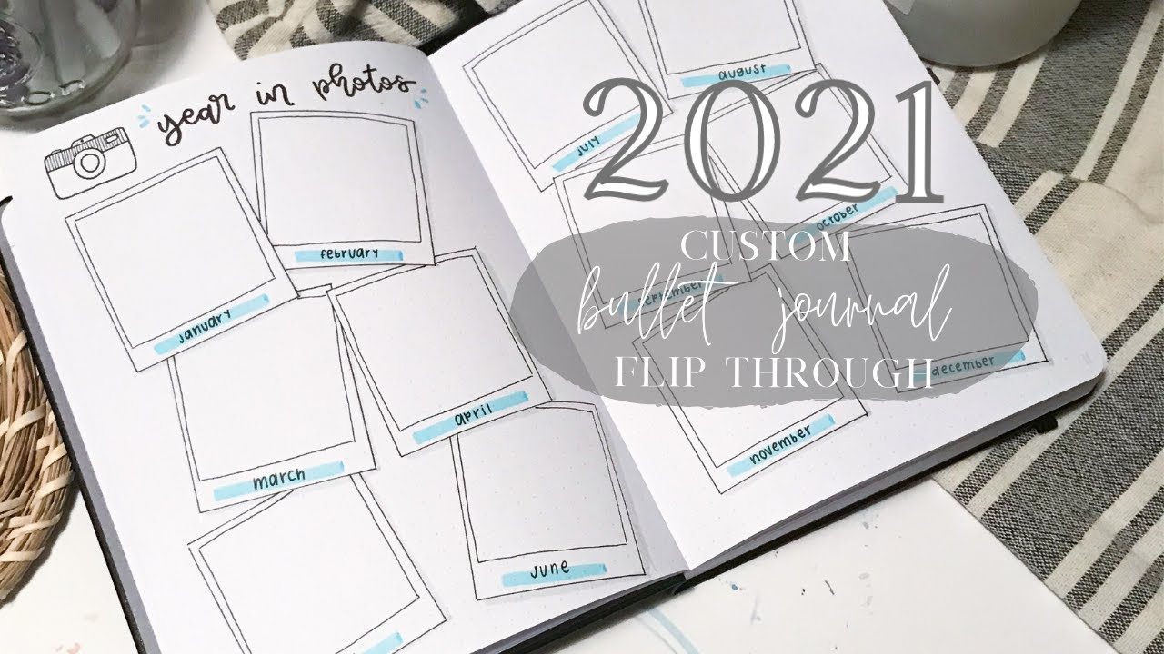 2021 BULLET JOURNAL FLIP THROUGH | 100+ Bullet Journal Spread Ideas | Custom Bullet Journal #5