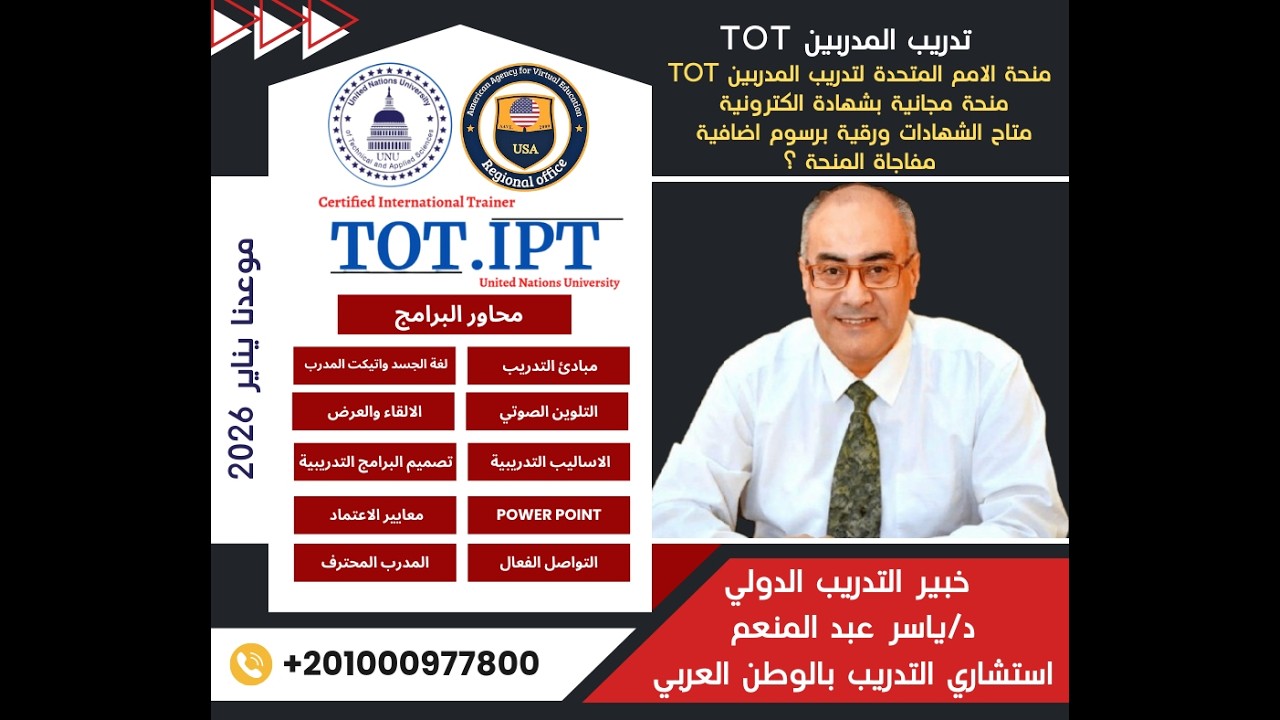 مهارات التواصل الفعال TOT.UN د ياسر عبد المنعم الجزء الاول