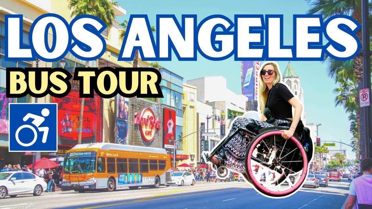 🇺🇸 LA VLOG: ♿️ Четыре часа исследований в инвалидной коляске | 🎬 Аллея славы и фермерский рынок, ...