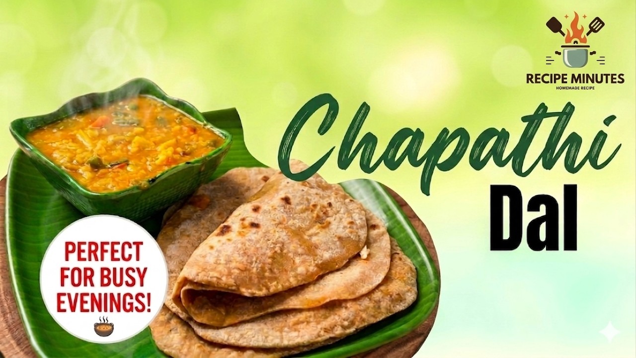 The FASTEST DAL for Chapathi! 🥘 Ready in just 3 Minutes!