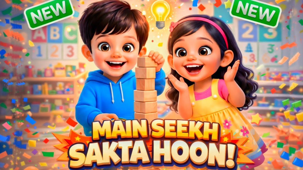 🌟 मैं सीख सकता हूँ | 📚 I Can Do It! | Motivational Song for Kids | 3D Animated Akku Yashi Song 2026