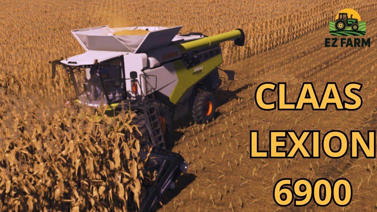 CLAAS LEXION 6900 w AKCJI! | ŻNIWA KUKURYDZY | FS25