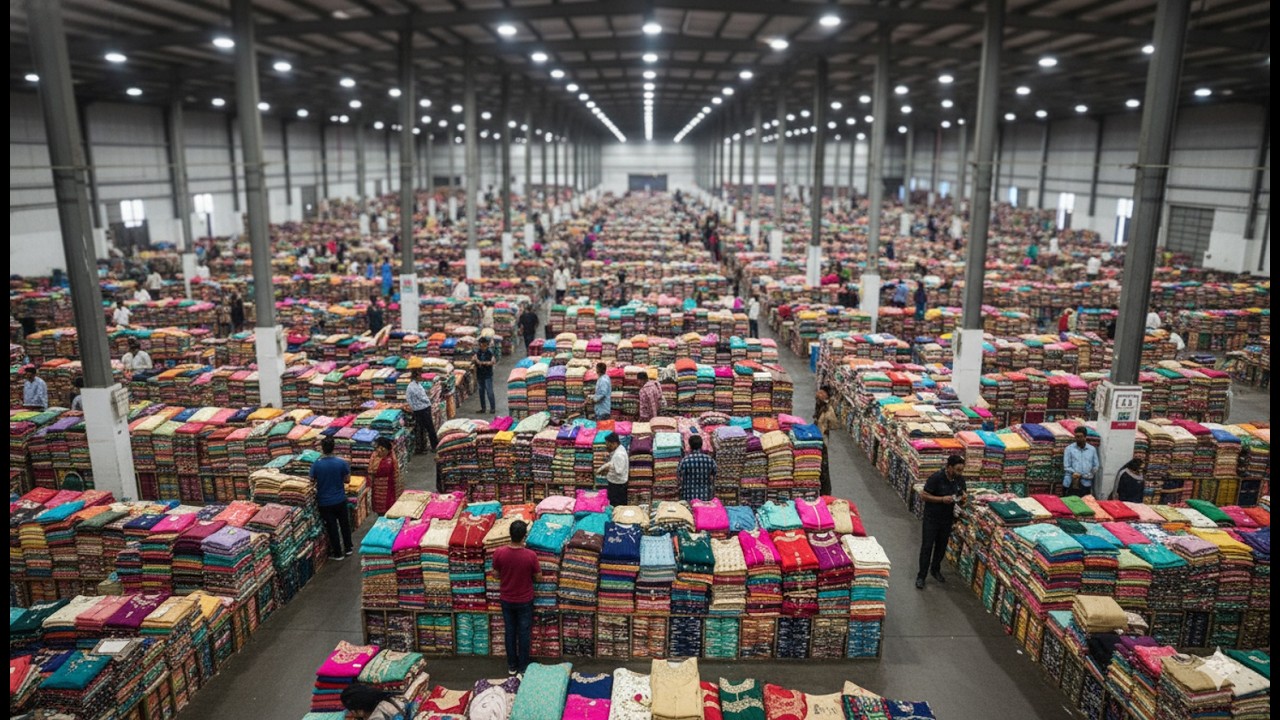Cheapest Sarees in Surat | Surat Saree Wholesale Market |Top Saree Manufacturer in Surat |