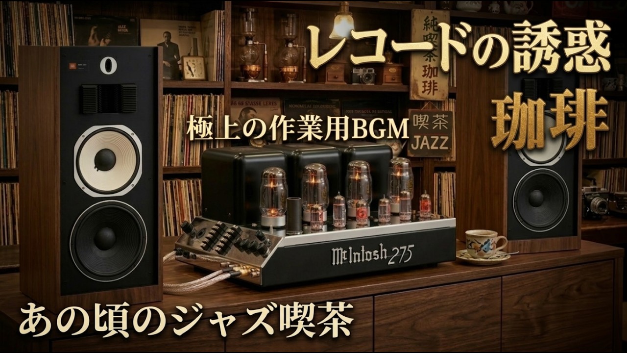 【McIntosh 275 & JBL】煙草の煙と珈琲の香り。昭和の路地裏にあった「ジャズ喫茶」を再現する至高のプレイリスト