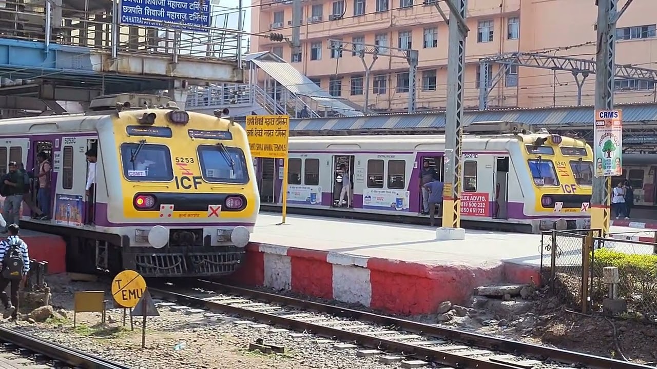 Afternoon Rush at CSMT | Local Train Movements Around 3 PM