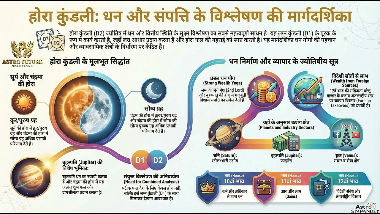 होरा कुंडली धन और संपत्ति का विस्तृत विश्लेषण