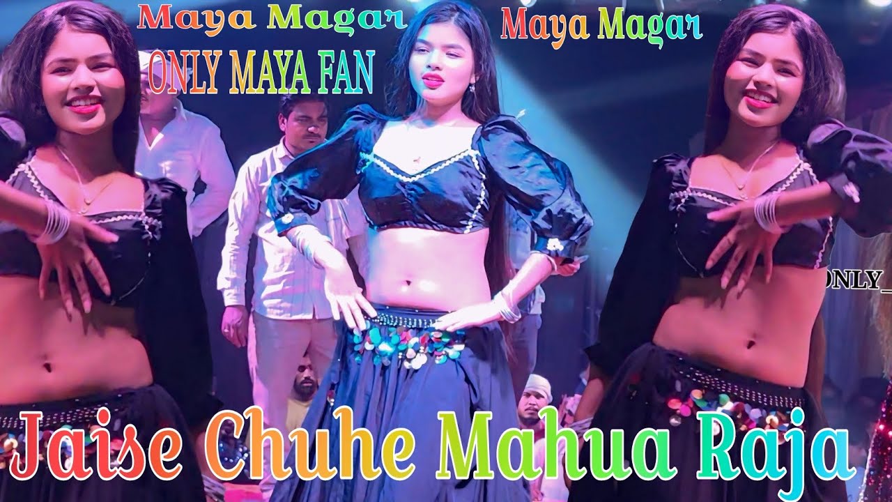 Hila Diya UP Bihar! 💥 Maya Magar Viral Arkestra Dance - Jaise Chuhe Mahua Raja