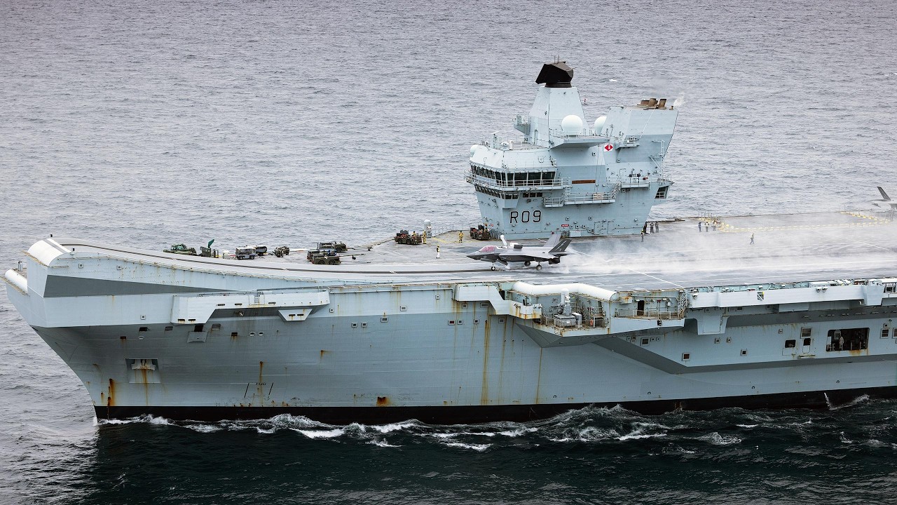 Jets launch from HMS Prince of Wales on NATO Arctic mission