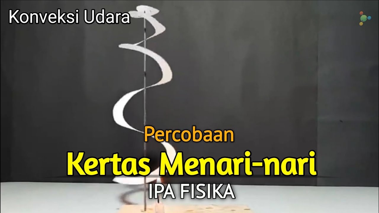 IPA FISIKA : Percobaan Sederhana Konveksi Udara, Kertas Menari-nari (praktek fisika)