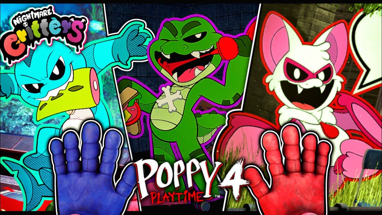 Nightmare Critters Cardboard Cutouts Part 2 | Maggie Mako & Rabie Baby | Poppy Playtime: Chapter 4