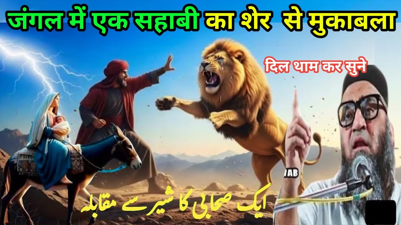 Ek sahabi ka Sher se mukabala दिल थाम कर सुने byan Kari Ahmad Ali Sahab जंगल का शेर और एक सहाबी