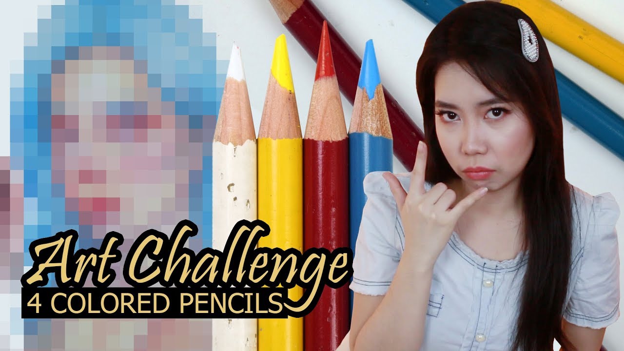 4 Colored Pencils Art Challenge | Kayanin natin 'to!