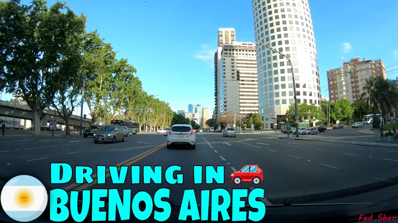Driving in Buenos Aires (from Recoleta to San Telmo)