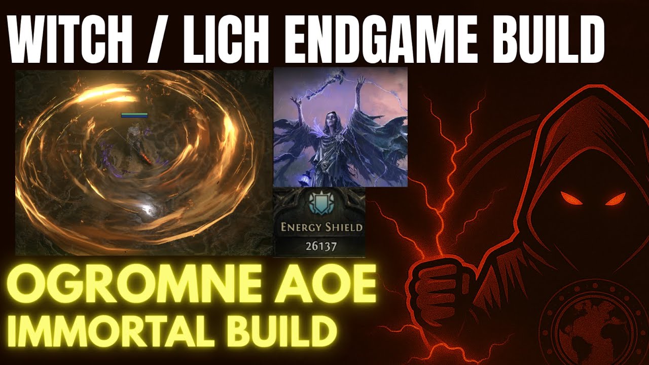 WITCH / LICH ENDGAME BUILD - NAJBARDZIEJ TANKY BUILD W GRZE - OGROMNE AOE - NIEŚMIERTELNY BUILD