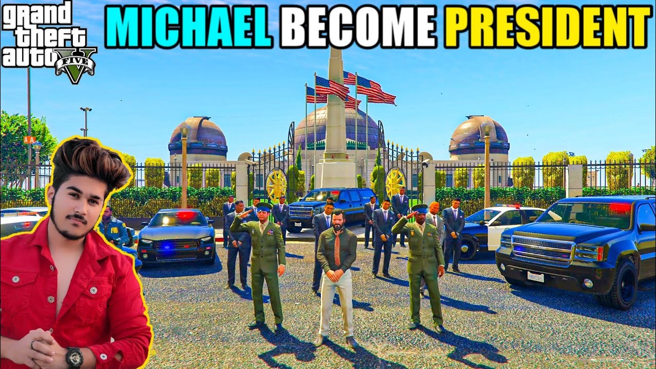 GTA 5 : MICHAEL DOING NEW JOB IN THE WHITE HOUSE OF LOS SANTOS 🔥😀 | GTA 5 GAMEPLAY #119