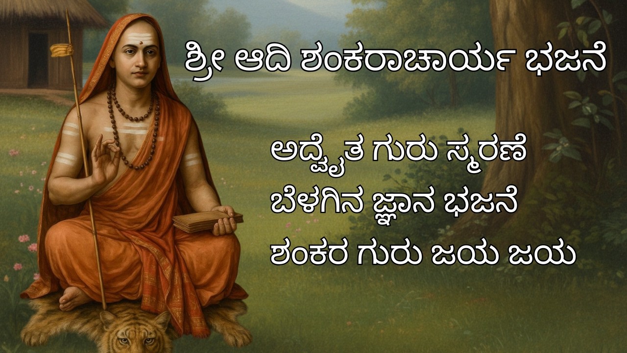 ಶ್ರೀ ಆದಿ ಶಂಕರಾಚಾರ್ಯ ಬೆಳಗಿನ ಭಜನೆ | Kannada Devotional