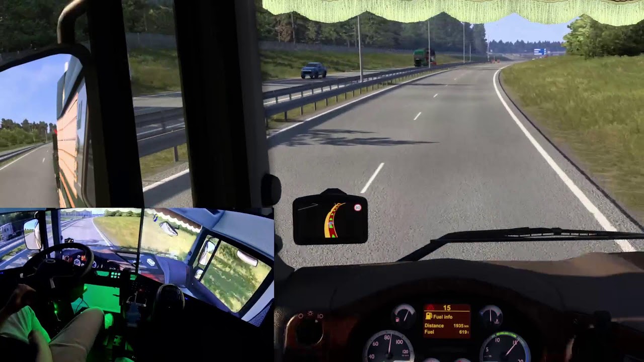 ETS2 SIM RIG HORI Wheel Weekend drive DAY22