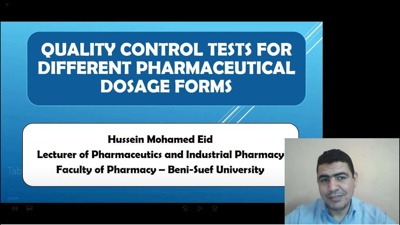 Quality Control Tests for Tablets and Capsules