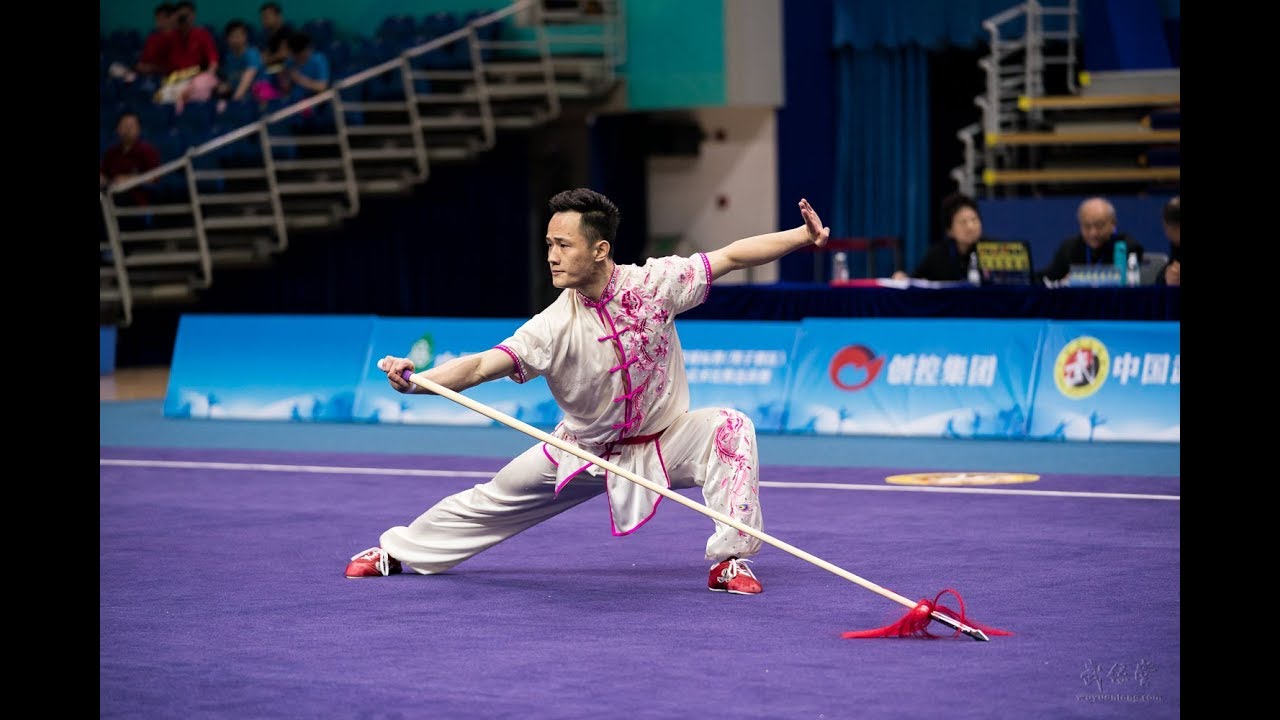 Men's Spear 男子枪术 第4名 山东 褚浩然 9.66分 shan dong chu hao ran