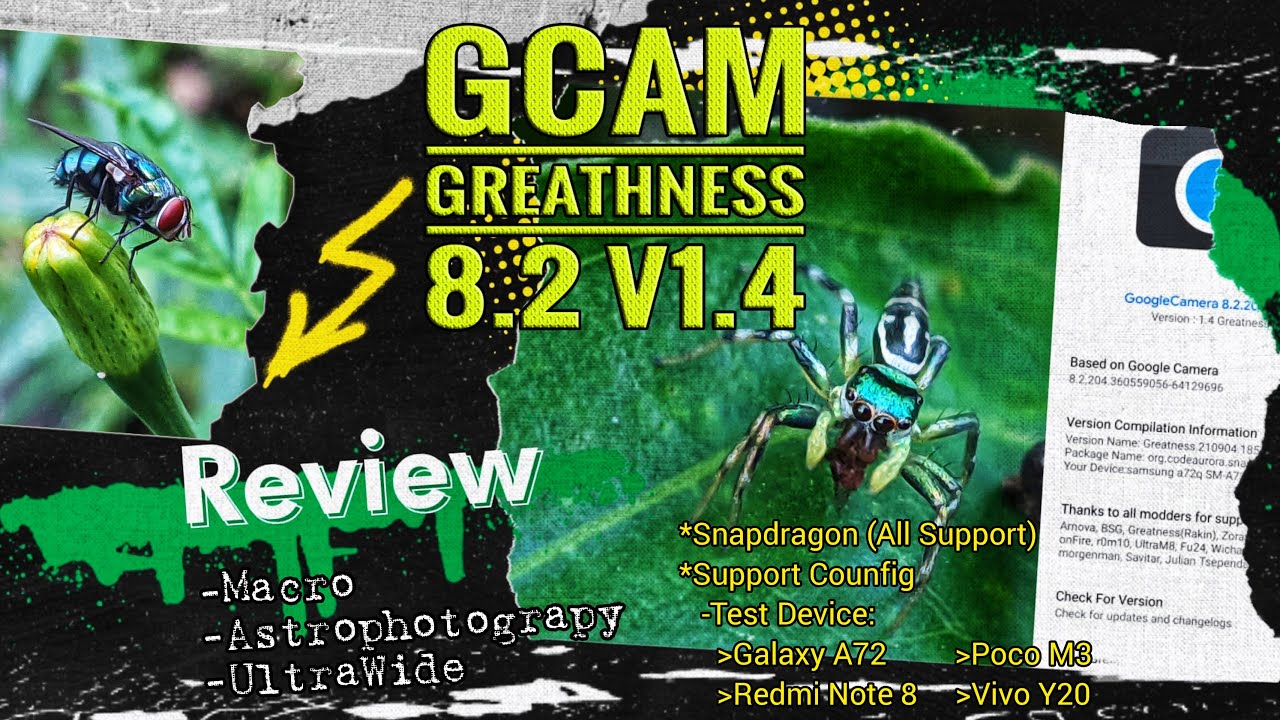 GCam 8.2 Greathness v1.4 + Config Mantav || Test Redmi Note 8 - SG A72 || Tutorial Instal + Counfig