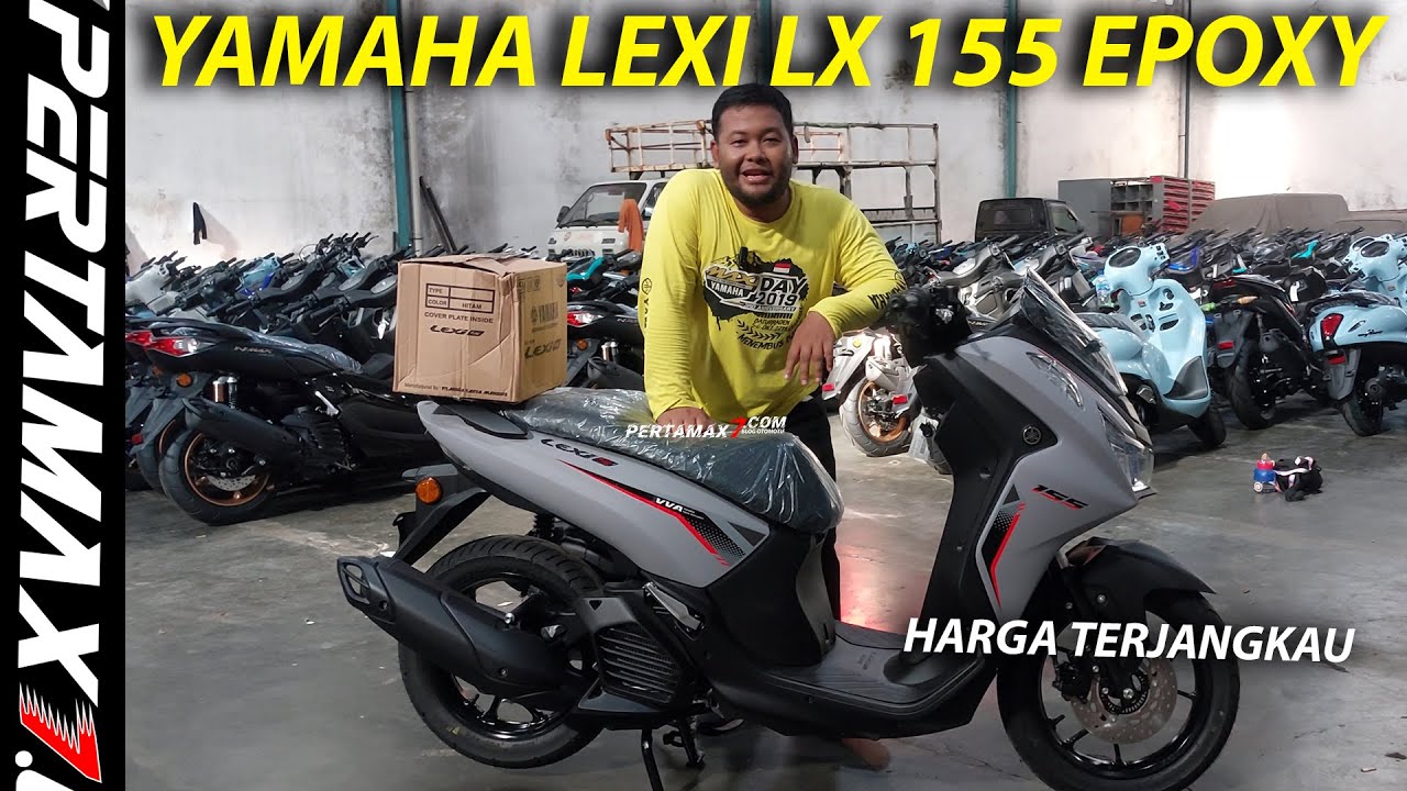 Detail Lengkap Review  Yamaha LEXI LX 155 Grey Abu Abu Doff Epoxy Terbaru Harga Jogja Murah #lexilx