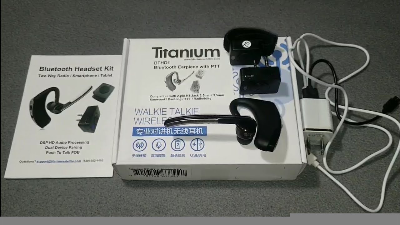 Titanium BTHD1 Bluetooth Wireless Walkie Talkie Headset Review by Slick
