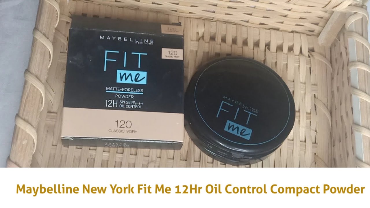 Maybelline New York Fit Me 12Hr Oil Control Compact Powder - 120 Classic Ivory