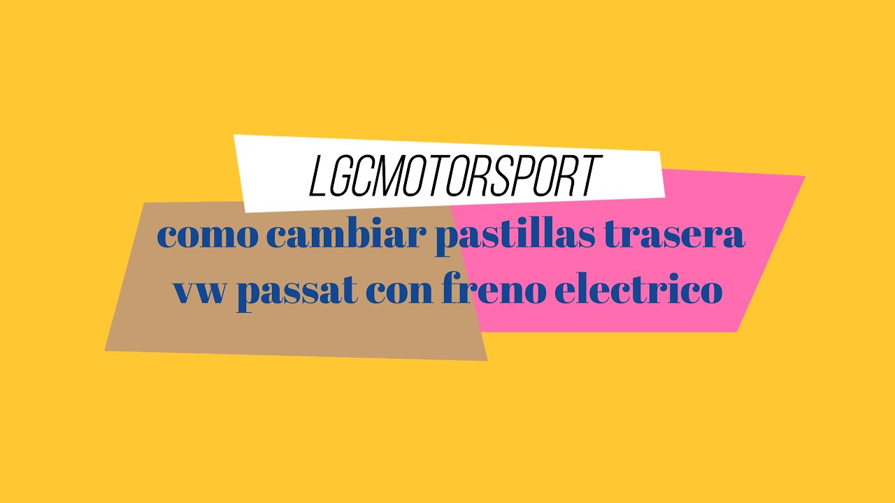 🔴🔴Como CAMBIAR los FRENOS traseros  a un VW PASSAT con freno de mano electrico 🔴🔴PASTILLAS TRASERAS🔴