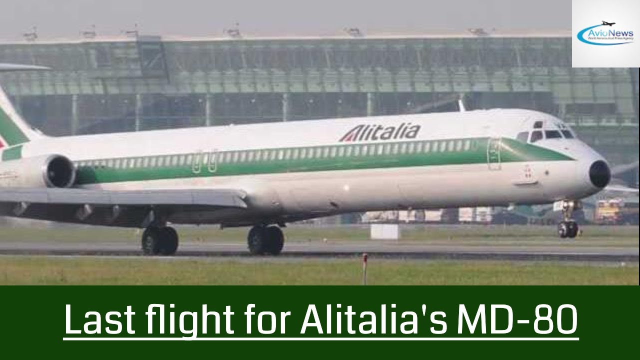 Last flight for Alitalia's MD-80
