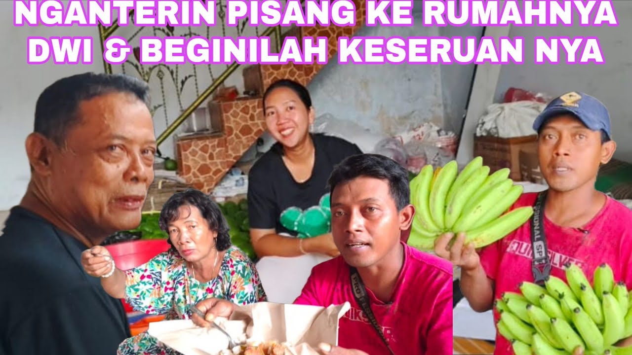 NGANTERIN PISANG KE RUMAH NYA DWI & NYEKAR BERSAMA KAKUNG 