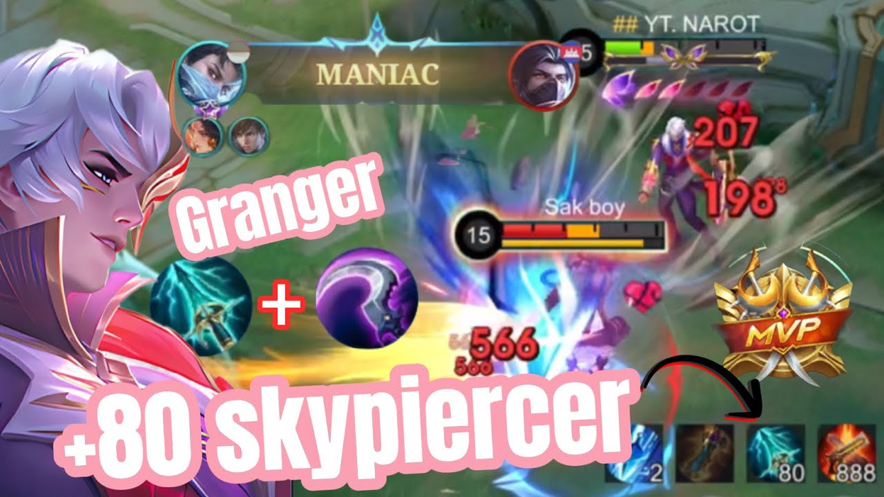 Granger បាញ់ទាំងអស់+ sky piercer 80 stack 20kill
