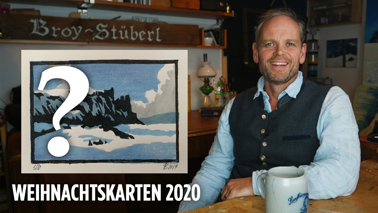 Künstler Weihnachtskarten für Firmen - Broy-Stüberl