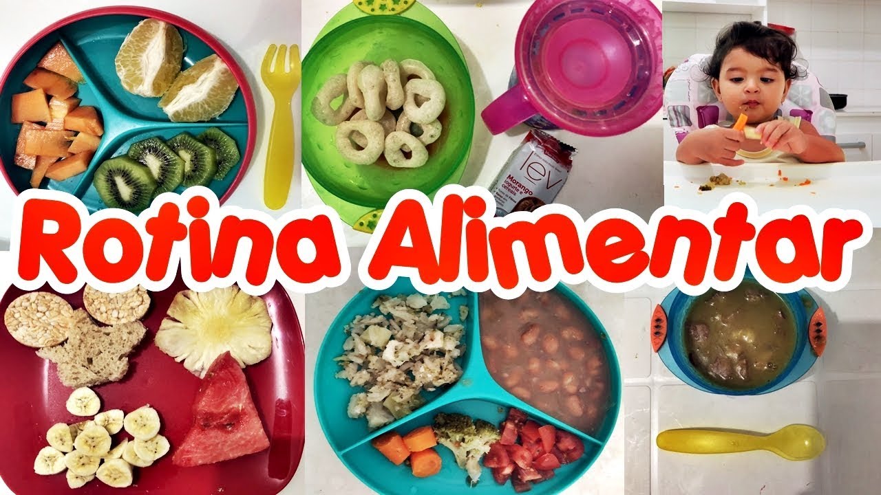 ROTINA ALIMENTAR Bebê de 1 ano: o que come em um dia