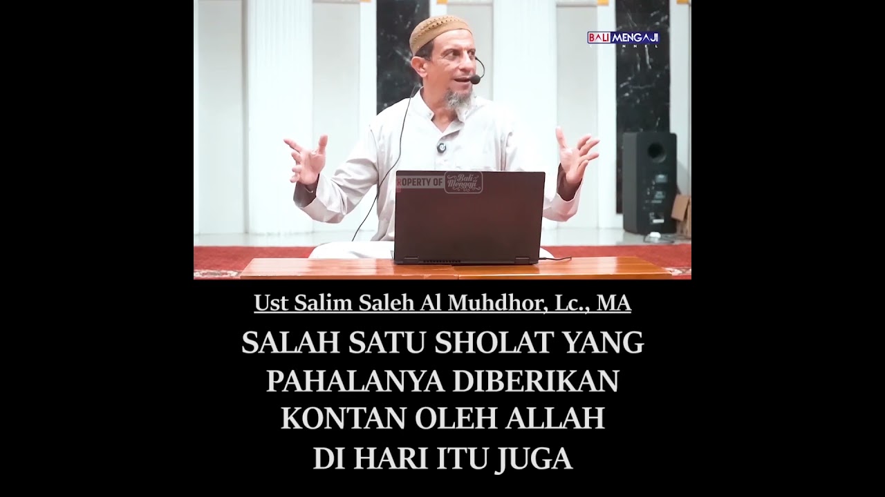 SHOLAT YANG GANJARANNYA KONTAN