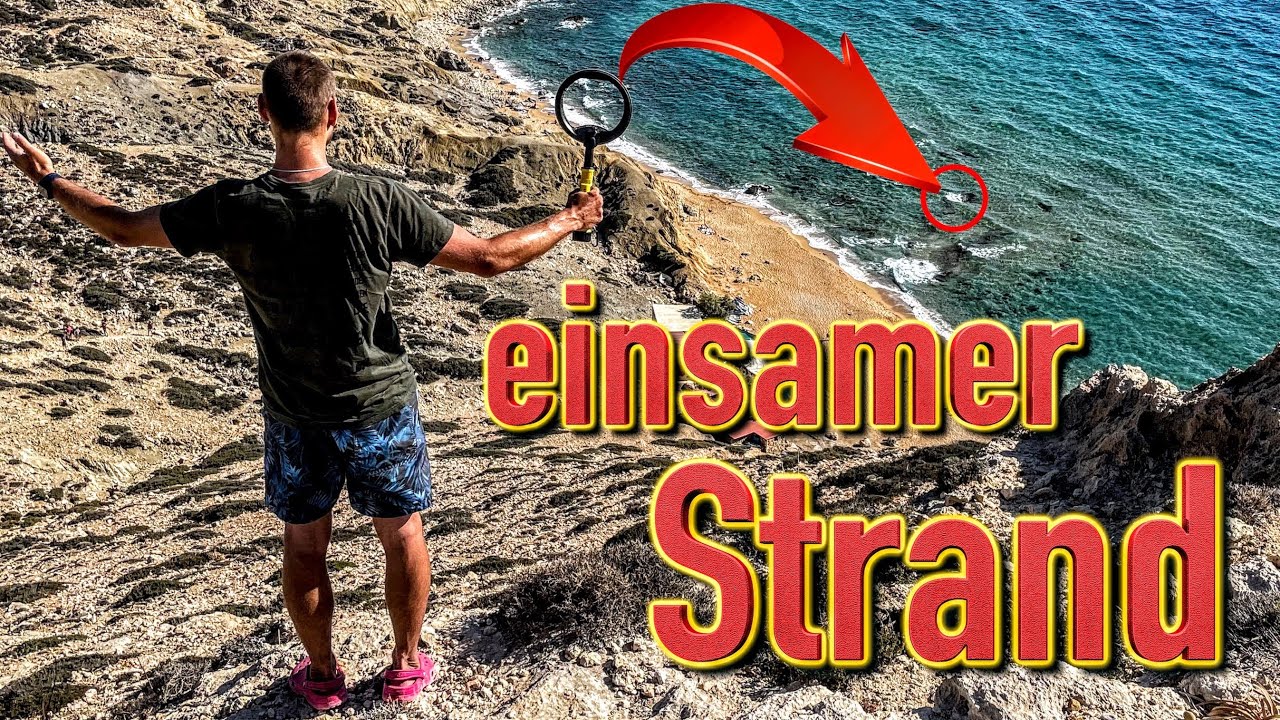 Schatzsuche am abgelegenen Strand mit Metalldetektor auf Kreta (Sondeln & Tauchen Unterwasser)