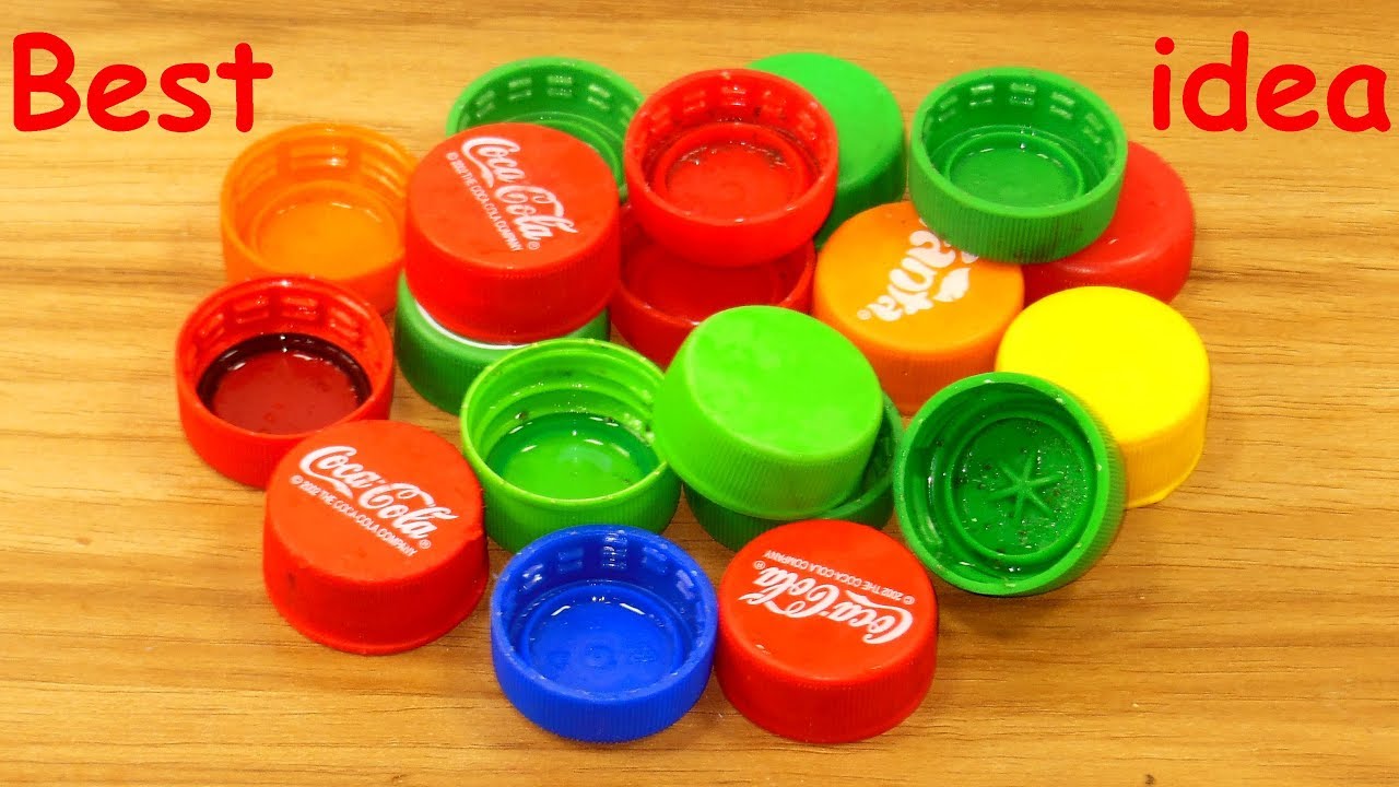 recycling plastic bottle caps craft idea | best out of waste | plastic bottle caps reuse idea