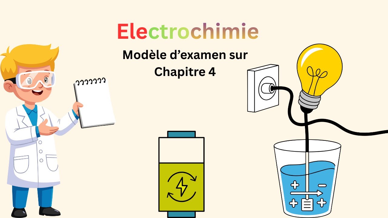 Modèle d'examen sur Chapitre 4 | Electrochimie | 3ème Secondaire