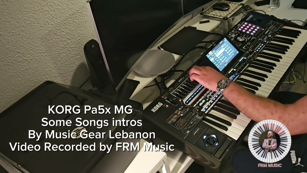Korg Pa5x MG cover songs intros by music gear Lebanon بعض انتروات اغاني من ميوزك غير
