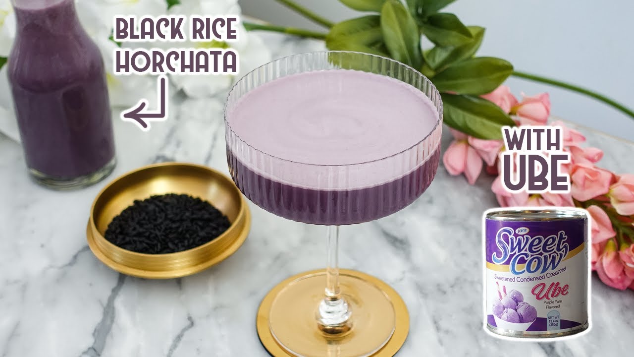 Forbidden Love Cocktail | Black Rice Horchata Cocktail