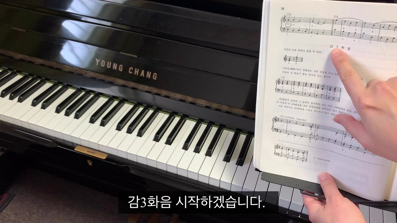 건반화성 1-4 감 3화음의 1전위