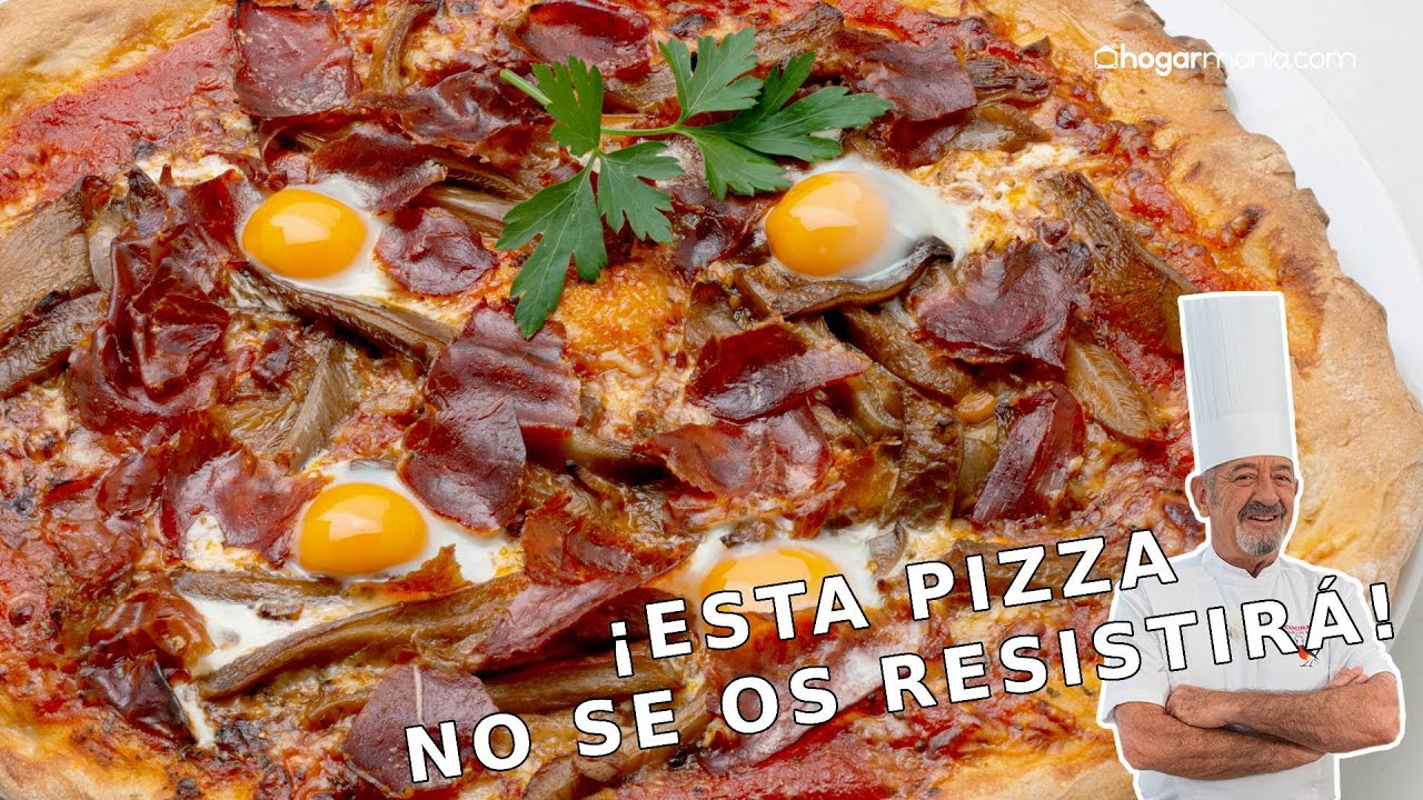 La PIZZA CASERA de SETAS  que querrás comer sin parar ¡MASA paso a paso con Arguiñano!