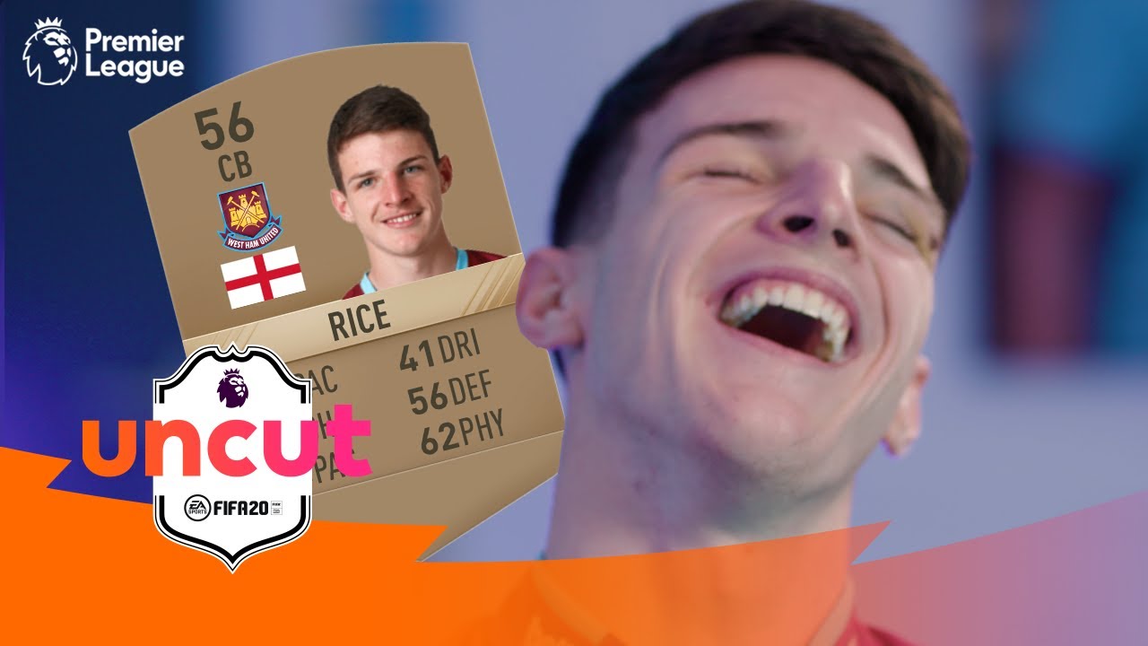 Declan Rice on his FIRST EVER FIFA rating! | Uncut | AD