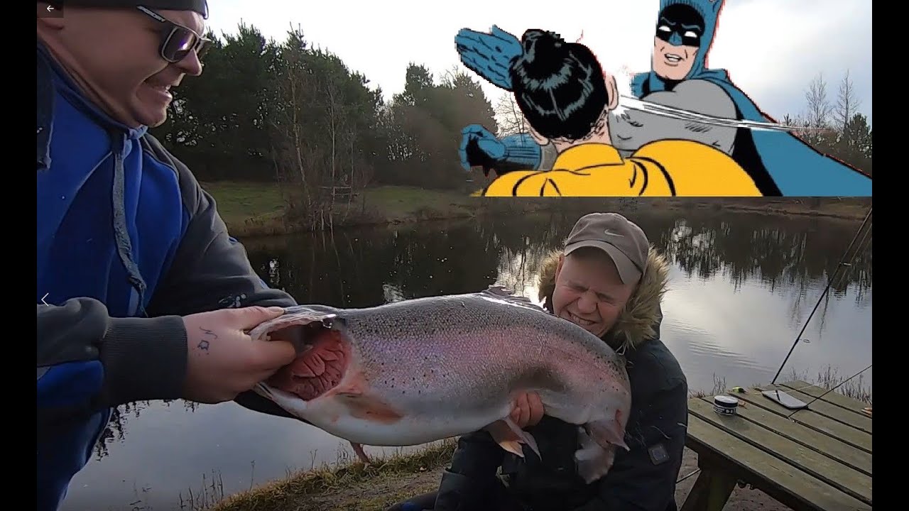 Hvis man ikke fanger får man en fisk i hovedet???